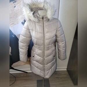 Girls silver Michael Kors coat